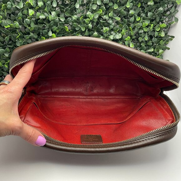 Louis Vuitton Damier Ebene Trousse Toilette Cosmetic Bag Toiletry Pouch - Picture 2 of 8